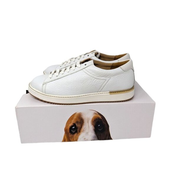 Hush Puppies Sabine White Leather Sneakers Tennis Shoes Trainers Size 8.5W Wide - Picture 9 of 10